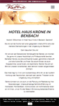 Mobile Screenshot of hotel-haus-krone.de